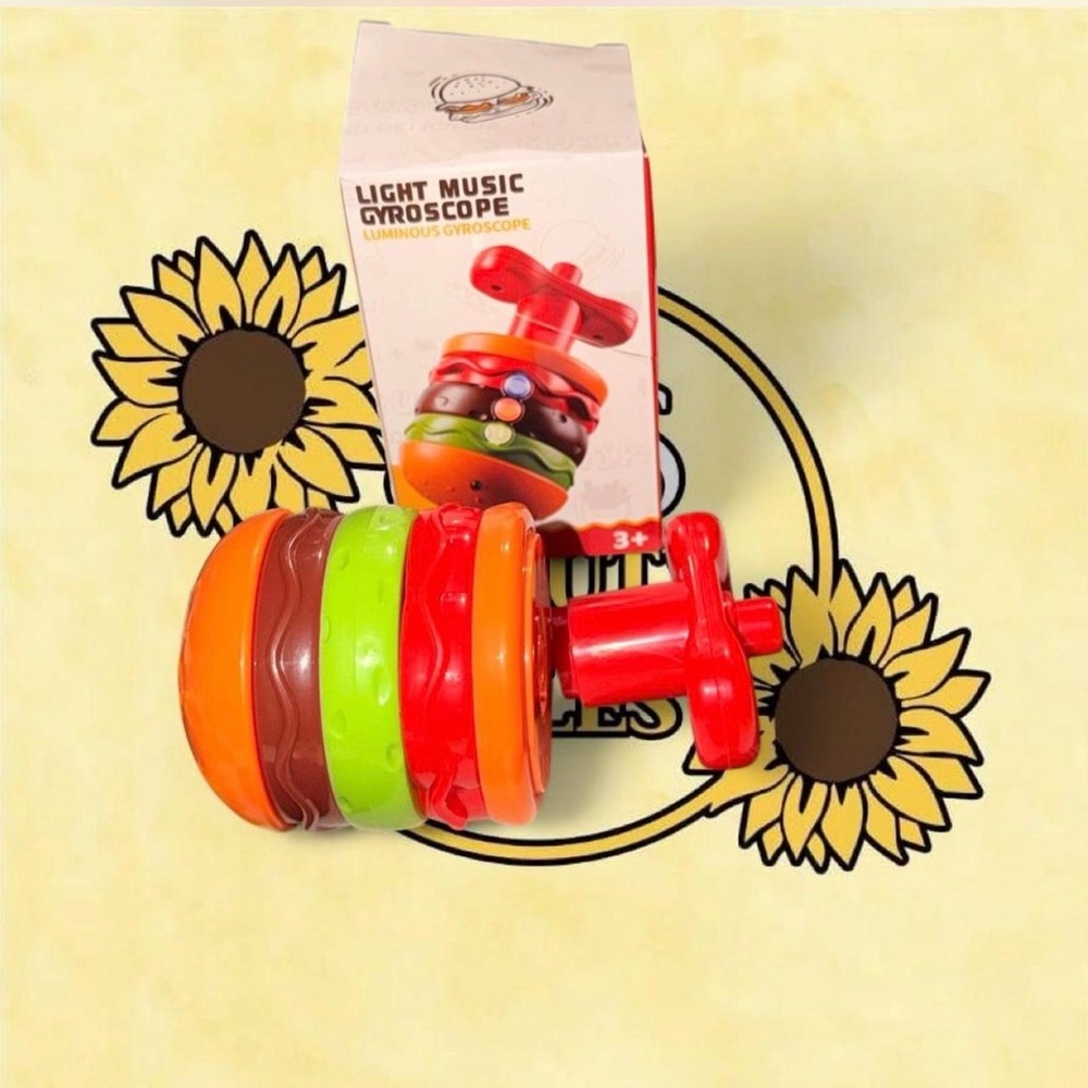 Colorful Light Music hamburger Toy